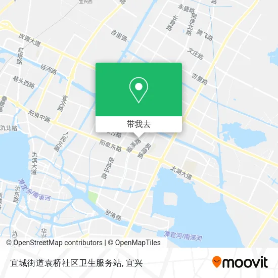 宜城街道袁桥社区卫生服务站地图