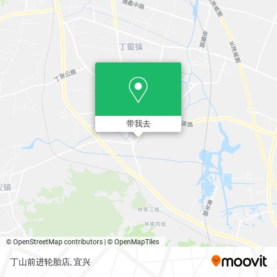 丁山前进轮胎店地图