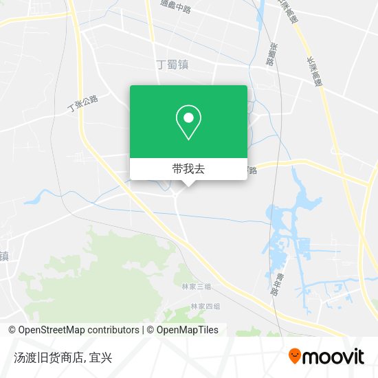 汤渡旧货商店地图