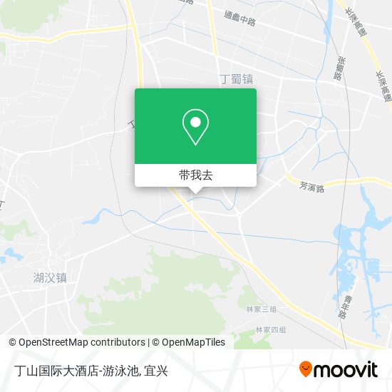 丁山国际大酒店-游泳池地图