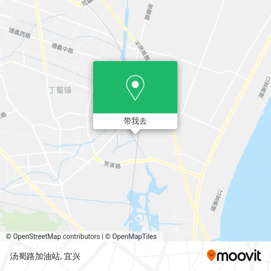 汤蜀路加油站地图