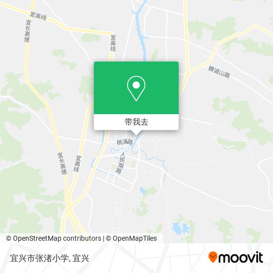 宜兴市张渚小学地图