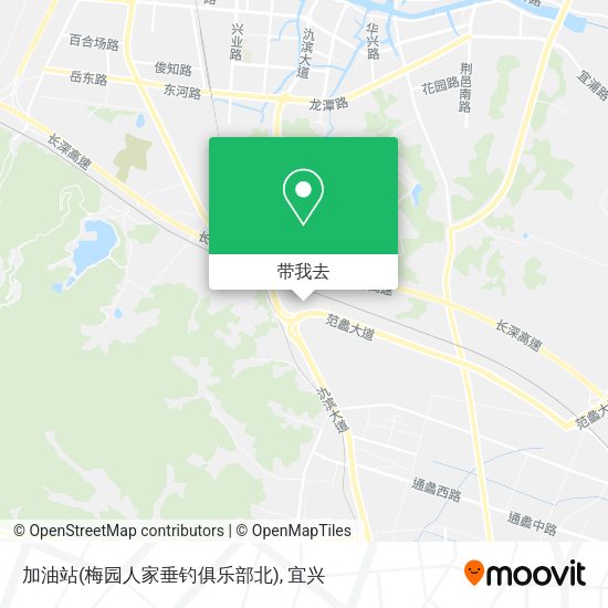 加油站(梅园人家垂钓俱乐部北)地图