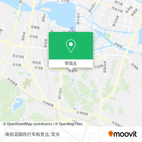 南郊花园自行车租赁点地图