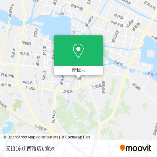 元祖(东山西路店)地图