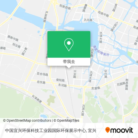 中国宜兴环保科技工业园国际环保展示中心地图