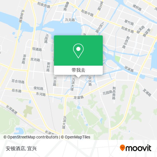 安顿酒店地图