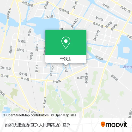 如家快捷酒店(宜兴人民南路店)地图
