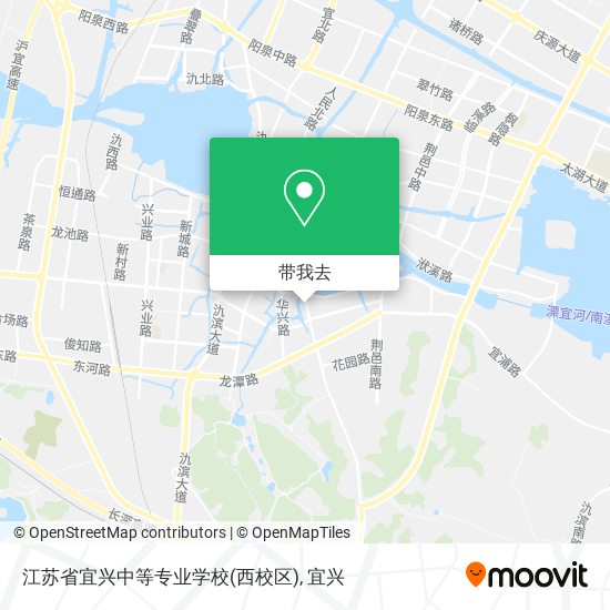 江苏省宜兴中等专业学校(西校区)地图