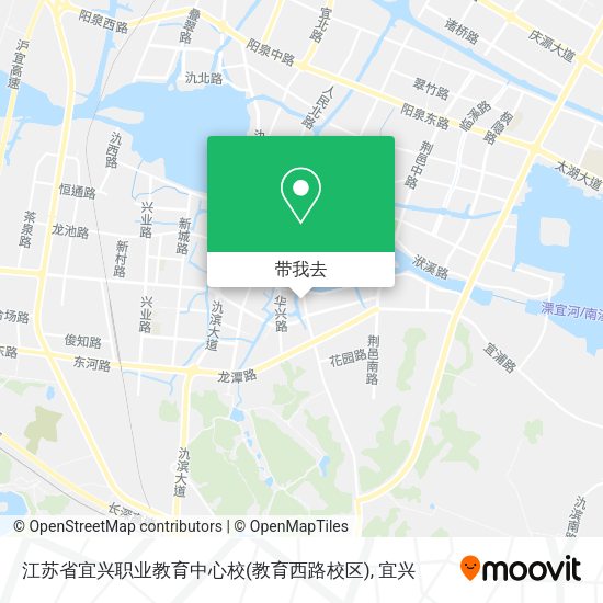 江苏省宜兴职业教育中心校(教育西路校区)地图