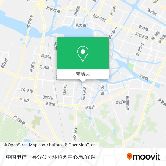 中国电信宜兴分公司环科园中心局地图