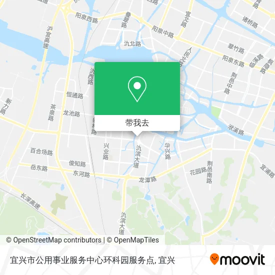 宜兴市公用事业服务中心环科园服务点地图