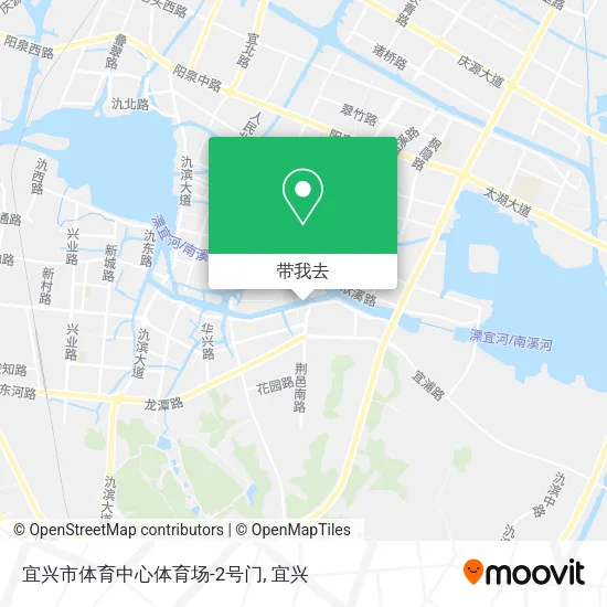 宜兴市体育中心体育场-2号门地图