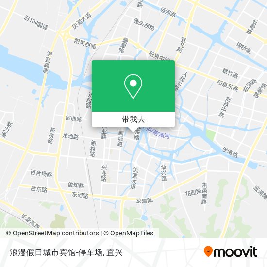 浪漫假日城市宾馆-停车场地图