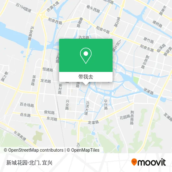 新城花园-北门地图