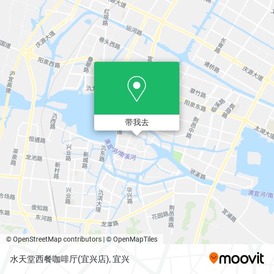 水天堂西餐咖啡厅(宜兴店)地图