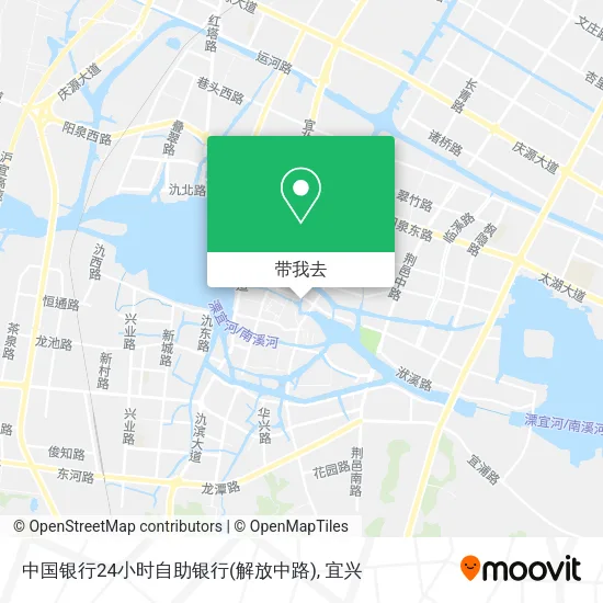 中国银行24小时自助银行(解放中路)地图