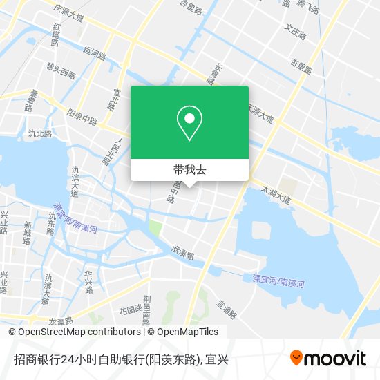招商银行24小时自助银行(阳羡东路)地图