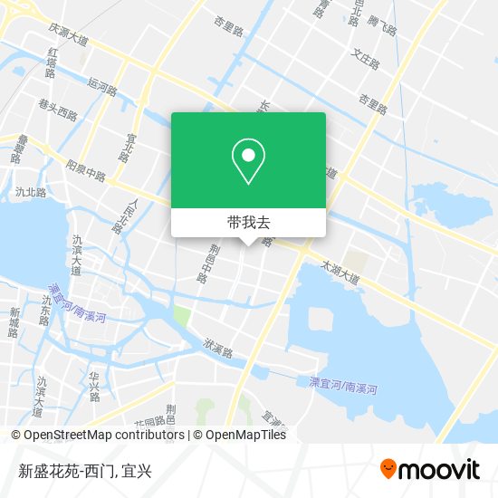 新盛花苑-西门地图