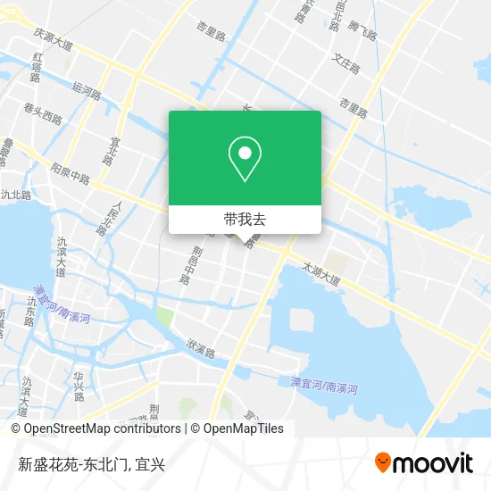 新盛花苑-东北门地图