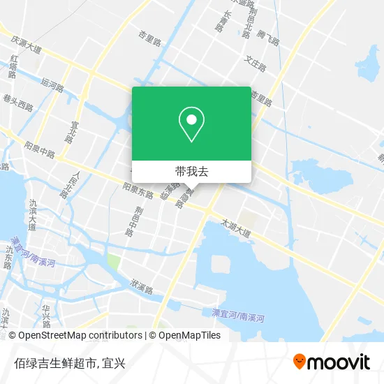 佰绿吉生鲜超市地图