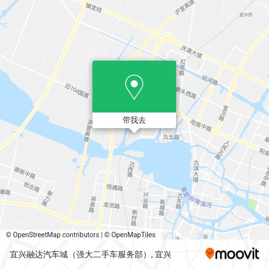 宜兴融达汽车城（强大二手车服务部）地图