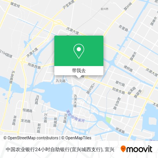 中国农业银行24小时自助银行(宜兴城西支行)地图