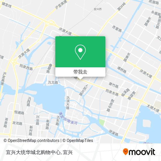 宜兴大统华城北购物中心地图