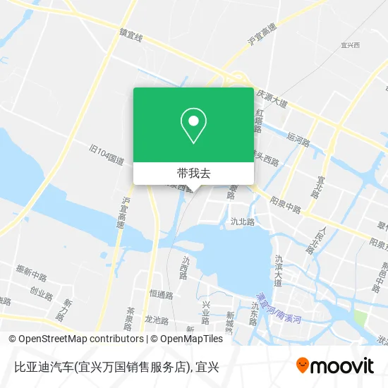比亚迪汽车(宜兴万国销售服务店)地图