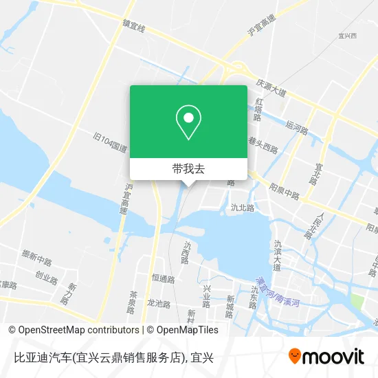 比亚迪汽车(宜兴云鼎销售服务店)地图