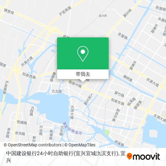 中国建设银行24小时自助银行(宜兴宜城氿滨支行)地图