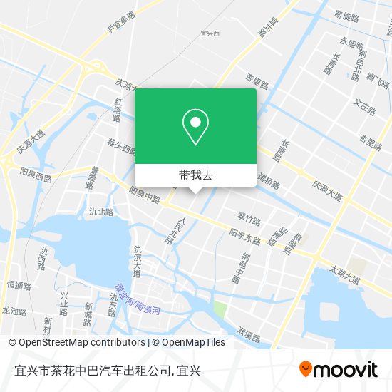 宜兴市茶花中巴汽车出租公司地图