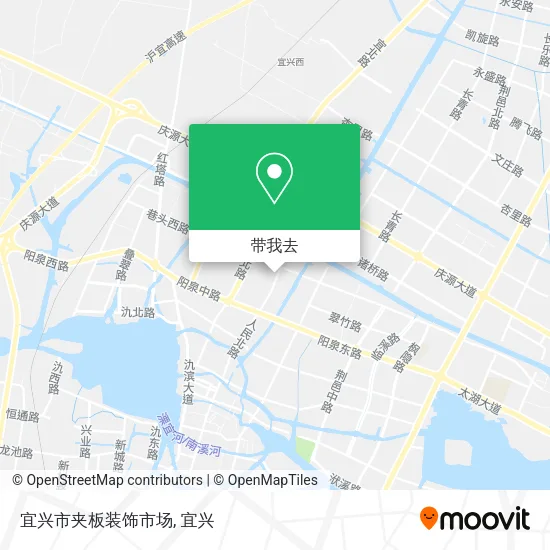 宜兴市夹板装饰市场地图