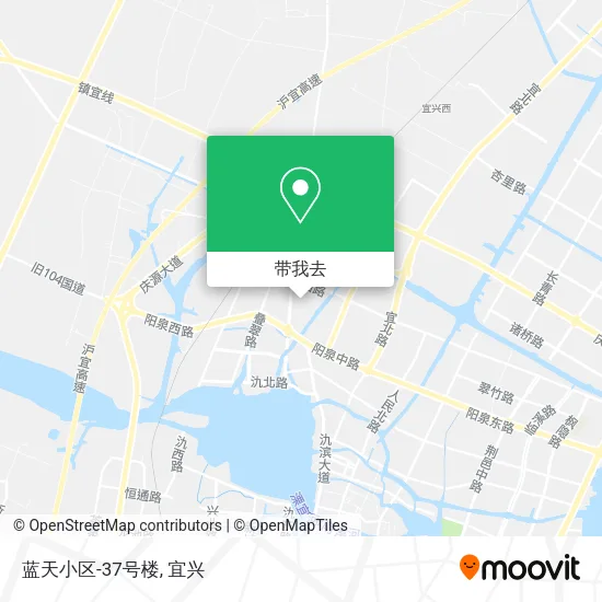 蓝天小区-37号楼地图