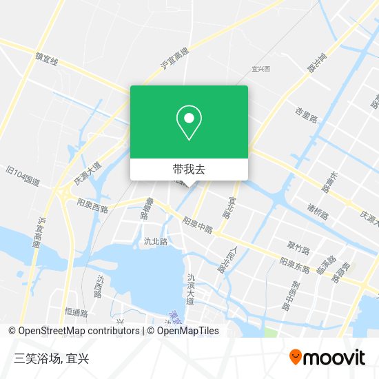 三笑浴场地图