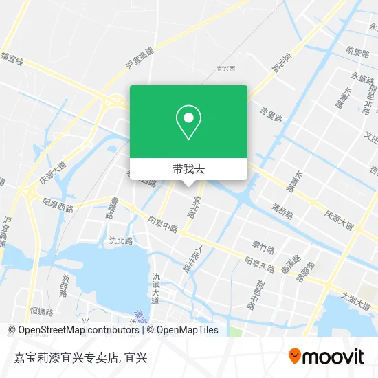 嘉宝莉漆宜兴专卖店地图