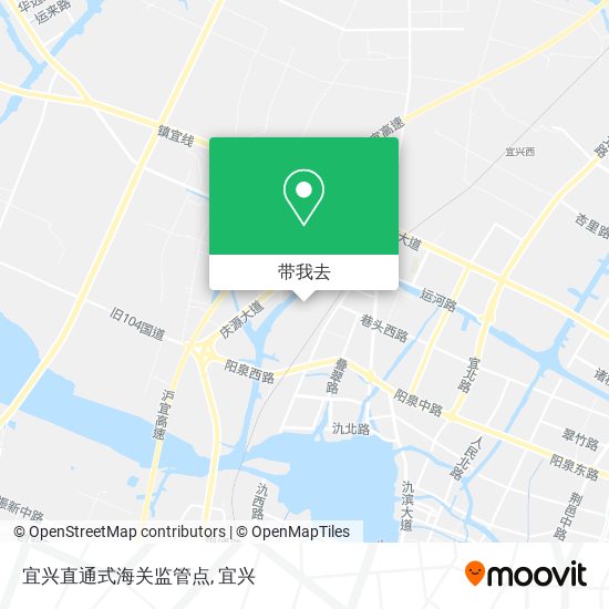 宜兴直通式海关监管点地图