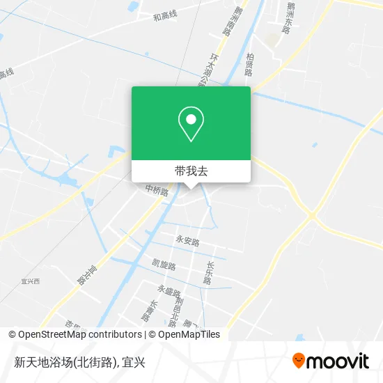 新天地浴场(北街路)地图