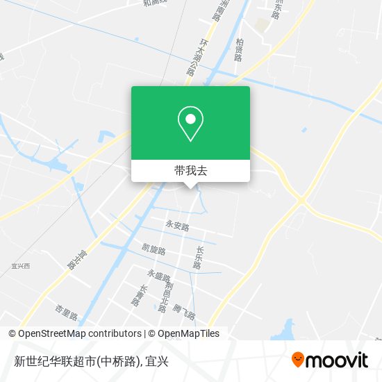 新世纪华联超市(中桥路)地图