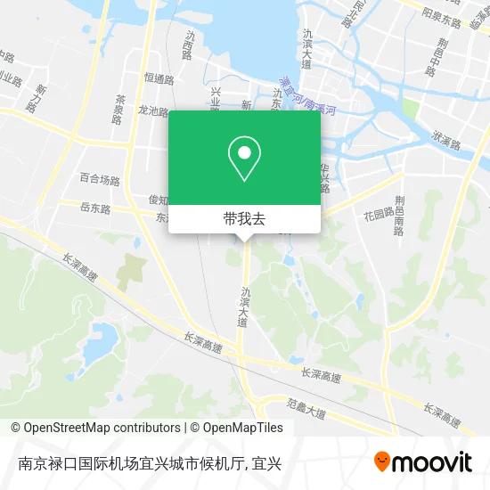 南京禄口国际机场宜兴城市候机厅地图