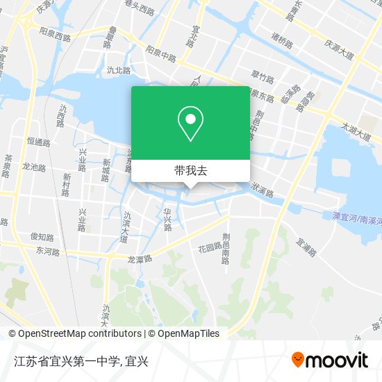 江苏省宜兴第一中学地图