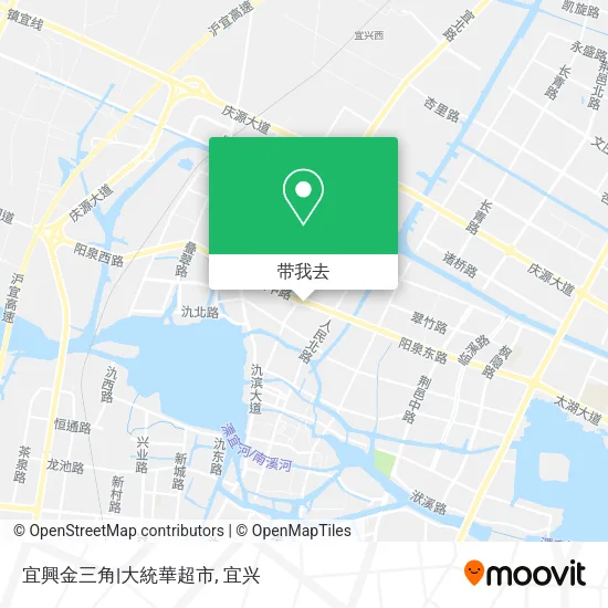 宜興金三角|大統華超市地图