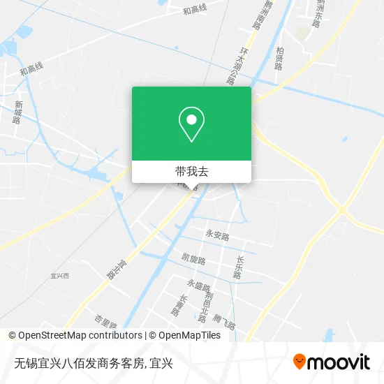 无锡宜兴八佰发商务客房地图