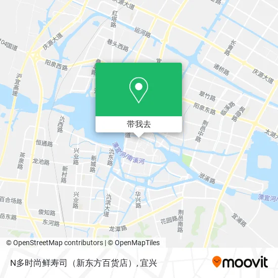 N多时尚鲜寿司（新东方百货店）地图