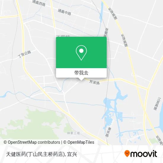天健医药(丁山民主桥药店)地图