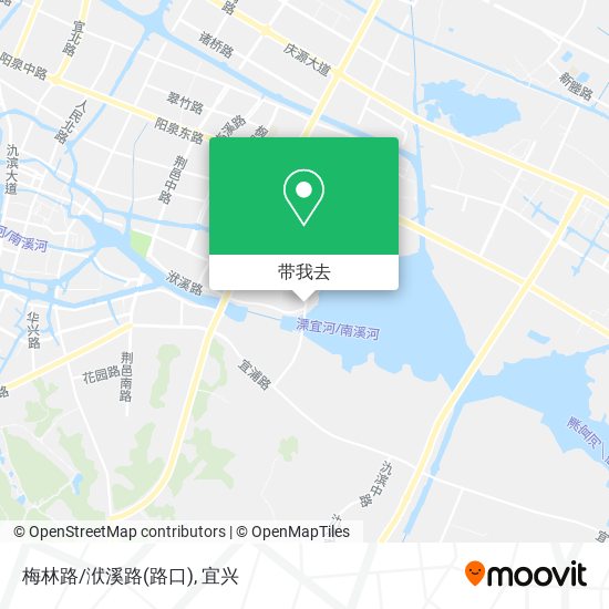 梅林路/洑溪路(路口)地图