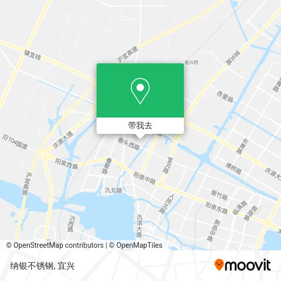 纳银不锈钢地图