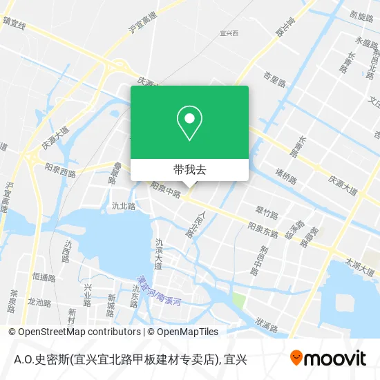 A.O.史密斯(宜兴宜北路甲板建材专卖店)地图