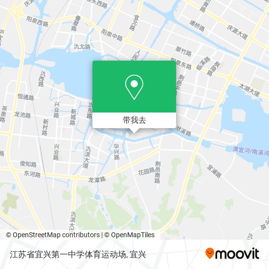 江苏省宜兴第一中学体育运动场地图