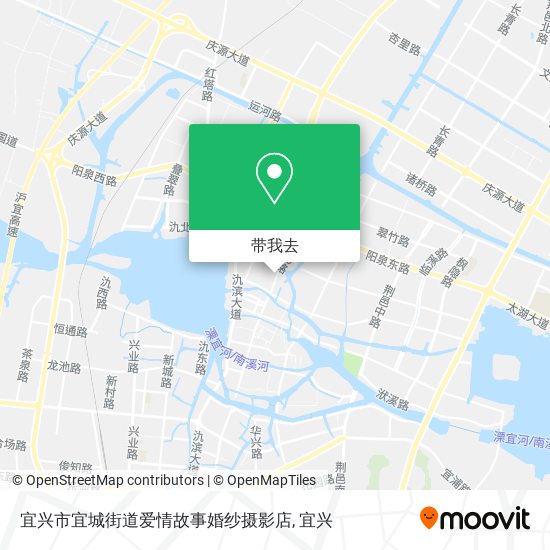宜兴市宜城街道爱情故事婚纱摄影店地图